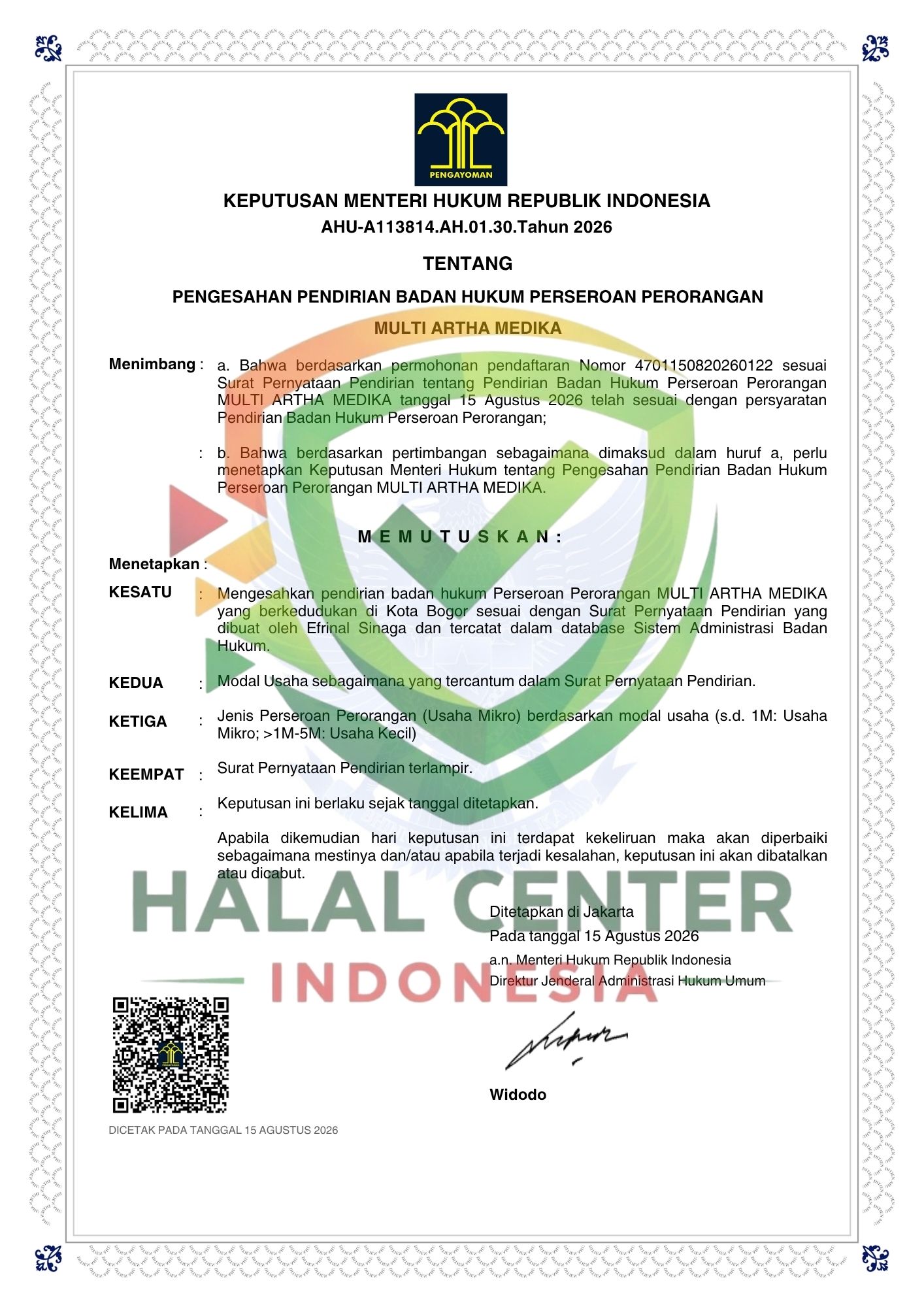 PT MULTI ARTHA MEDIKA