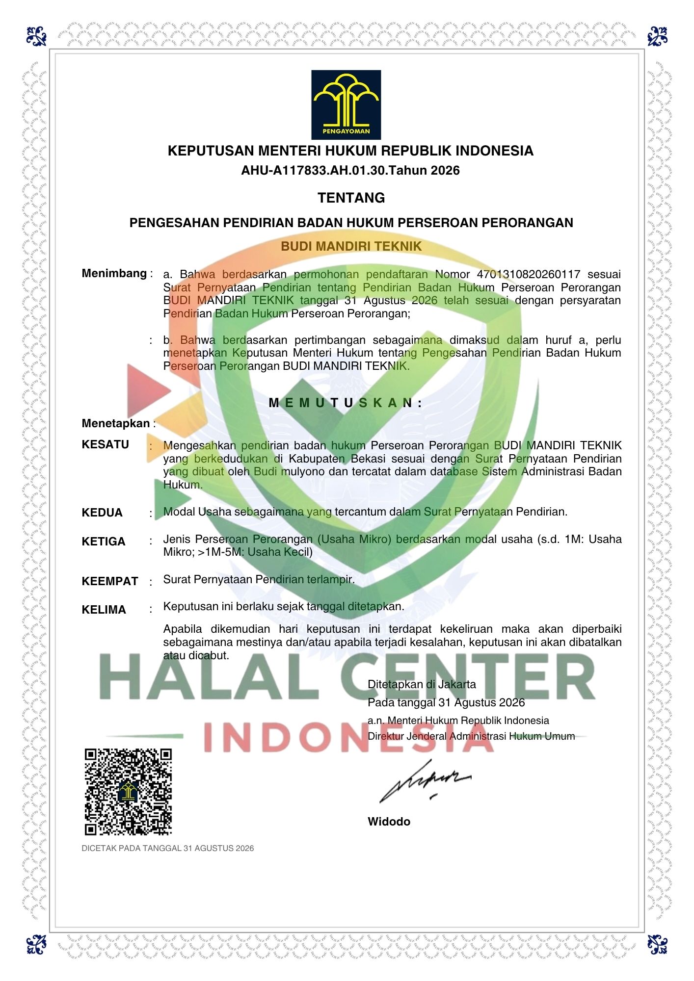 PT BUDI MANDIRI TEKNIK